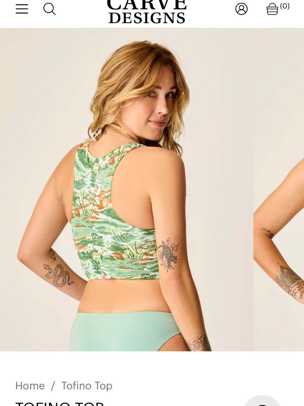Carve designs TOFINO TOP
High Support V-neck Longline NWT - Picture 3 of 9